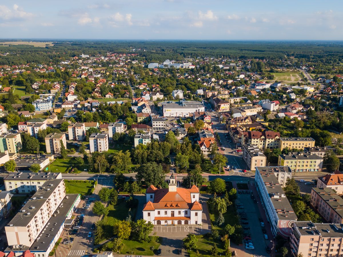 Świadectwo energetyczne Ostrów Mazowiecka widok z góry