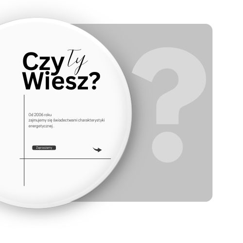 Grafika informacyjna o tym, że świadectwo energetyczne w Tczewie jest obowiązkowe przy sprzedaży i wynajmie nieruchomości.